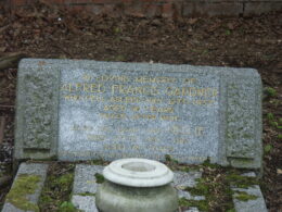 Alfred Gardiner gravestone at Warstone Lane Cemetery